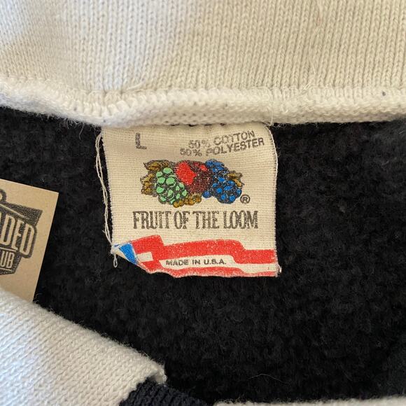 Vintage Puffy Snowman Let it Snow Collared Sweatshirt - Women's Size L - Picture 4 of 6